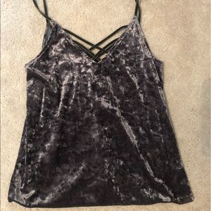 american eagle velvet tank